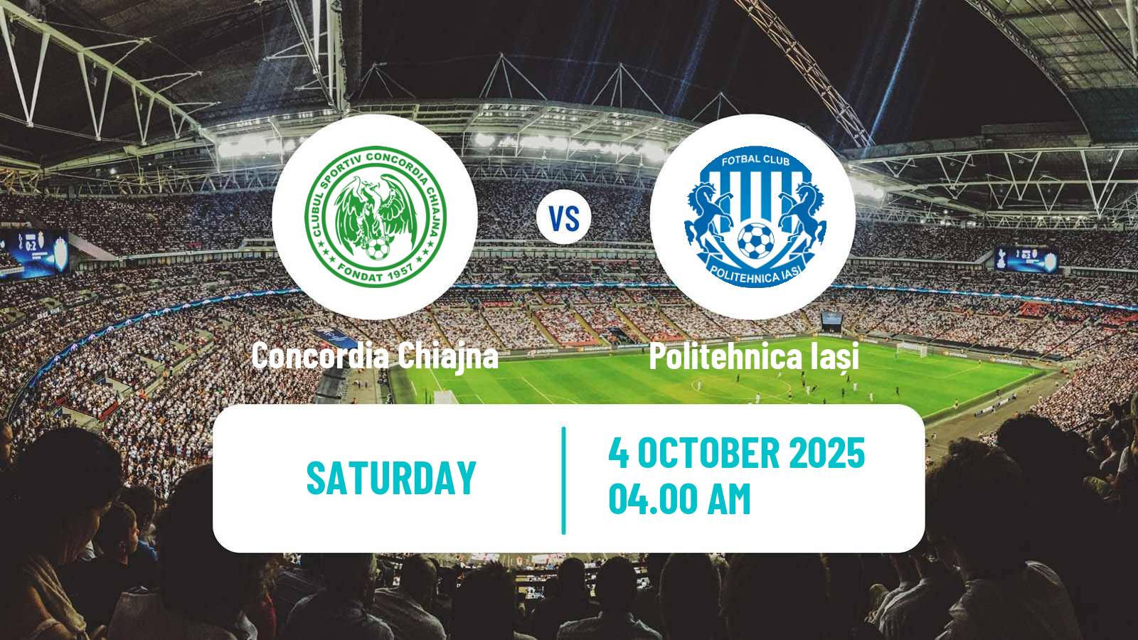 Soccer Romanian Division 2 Concordia Chiajna - Politehnica Iași
