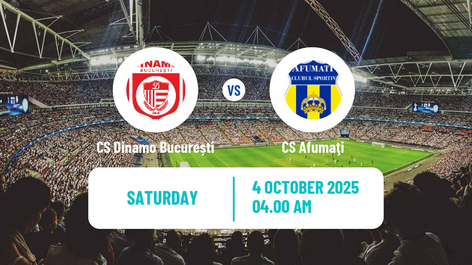 Soccer Romanian Division 2 CS Dinamo București - Afumaţi