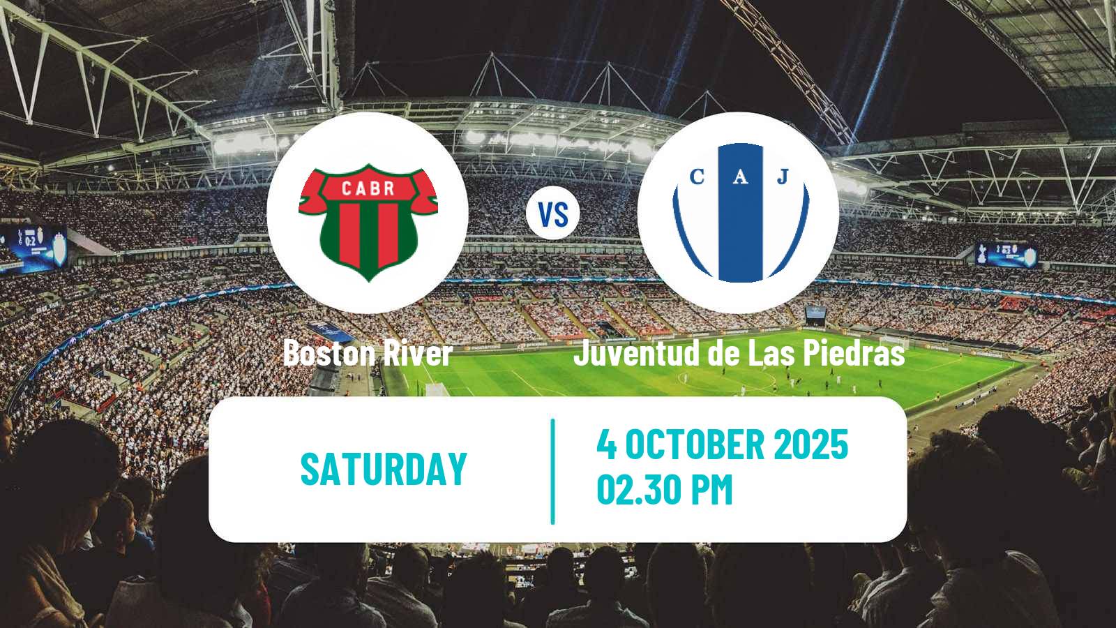 Soccer Uruguayan Primera Division Boston River - Juventud de Las Piedras