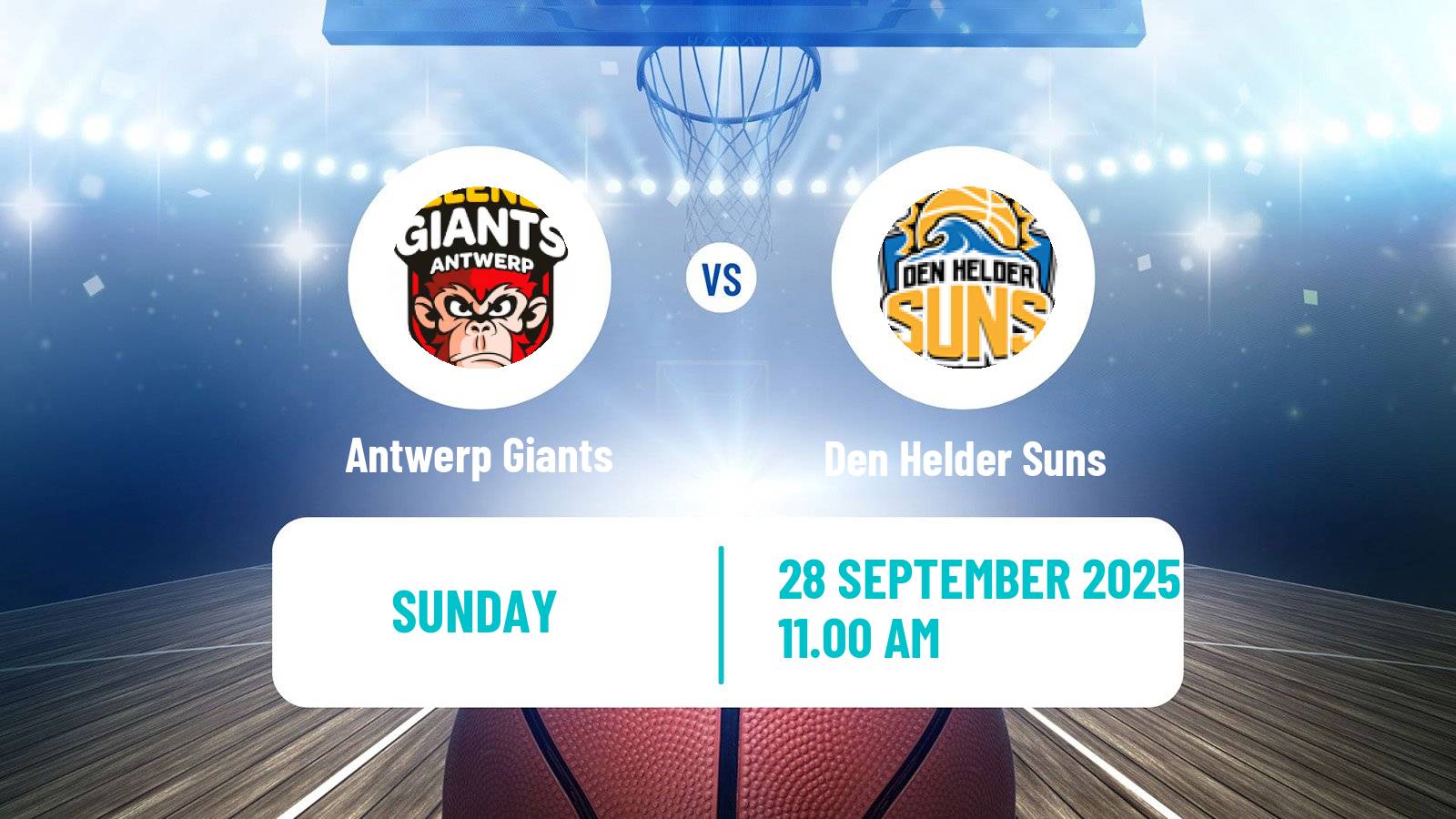 Basketball BNXT League Antwerp Giants - Den Helder Suns