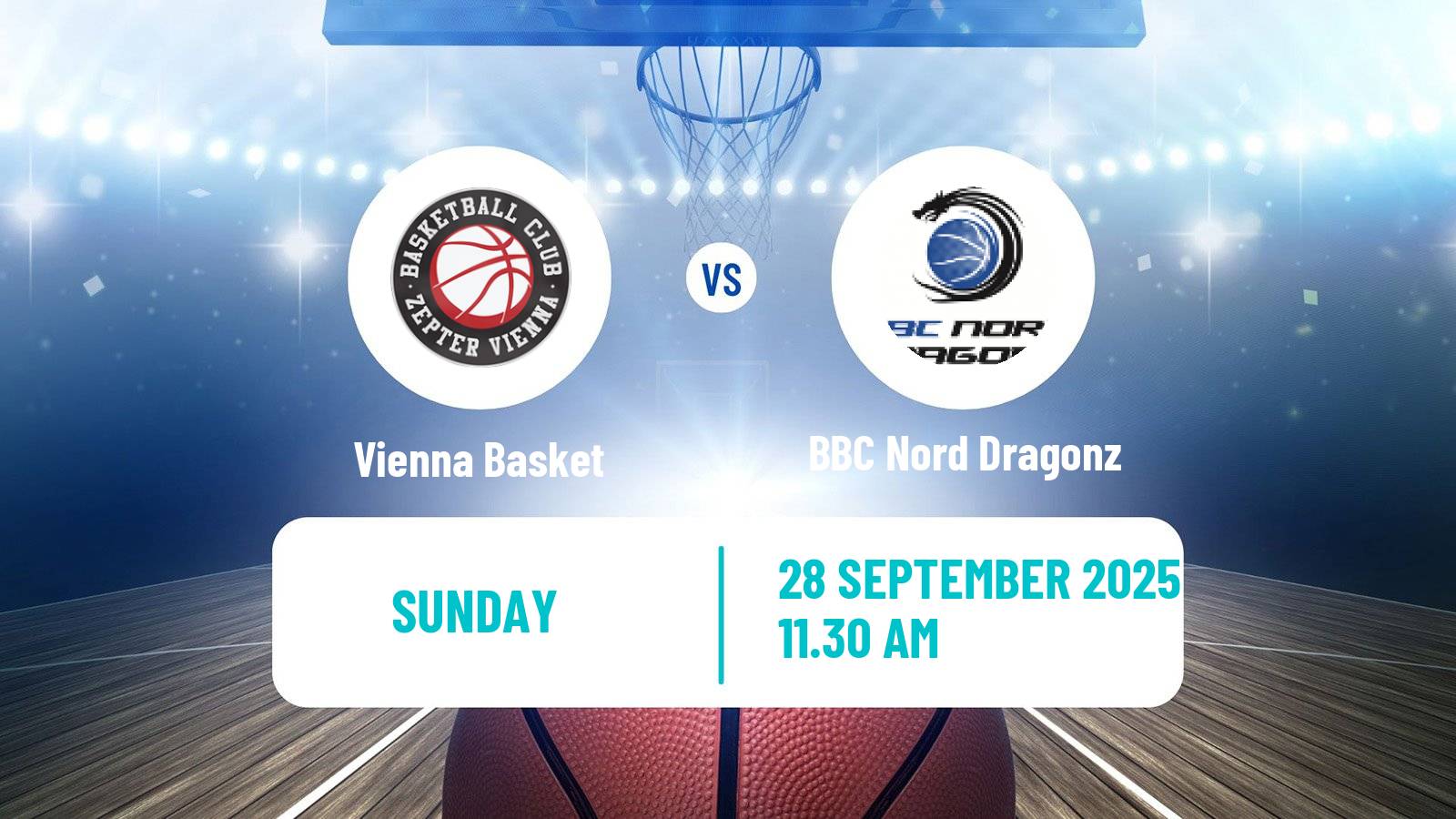 Basketball Austrian Superliga Basketball Vienna Basket - BBC Nord Dragonz