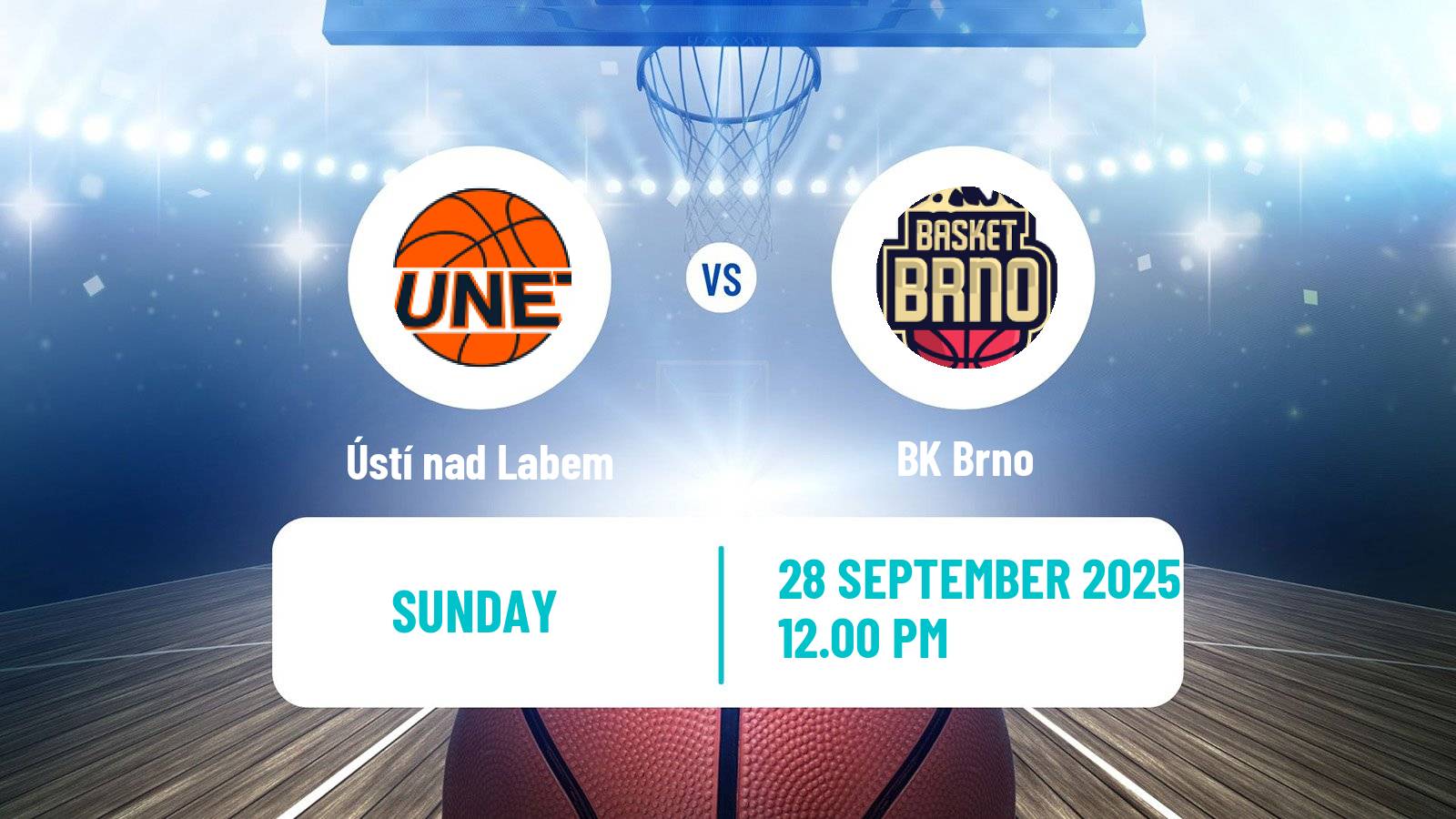 Basketball Czech NBL Ústí nad Labem - Brno