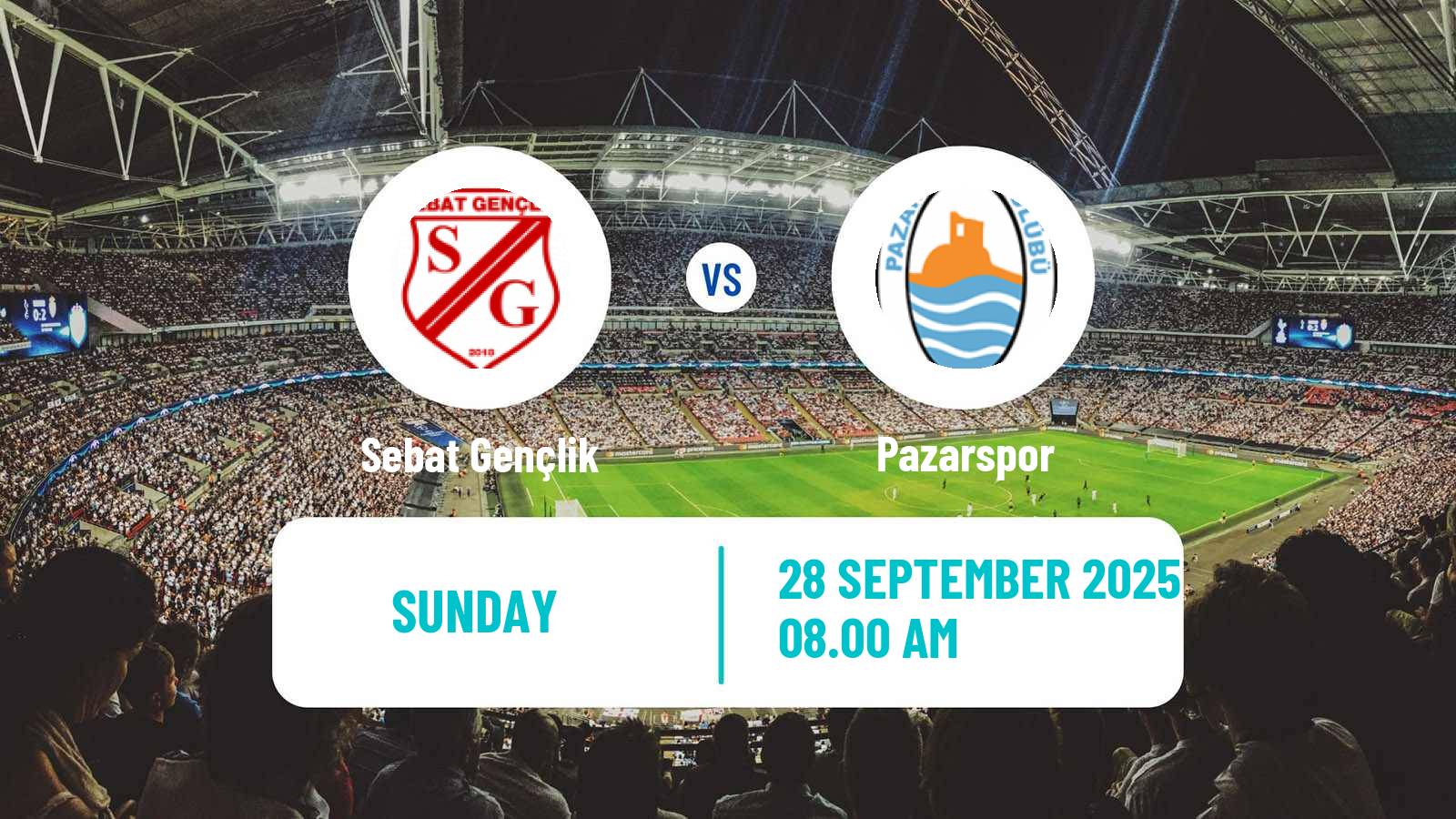 Soccer Turkish 3 Lig Group 3 Sebat Gençlik - Pazarspor
