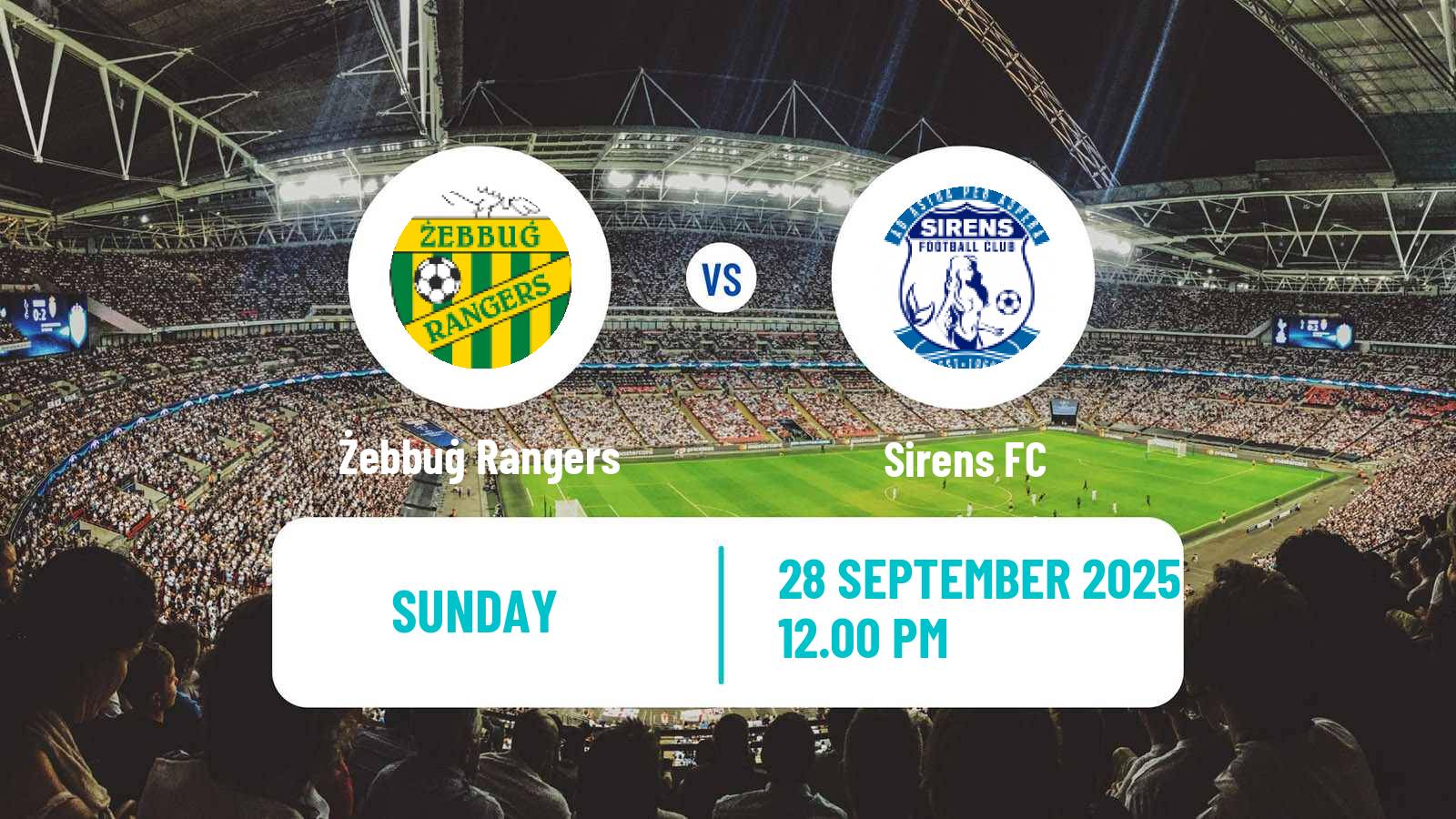 Soccer Maltese Challenge League Żebbuġ Rangers - Sirens