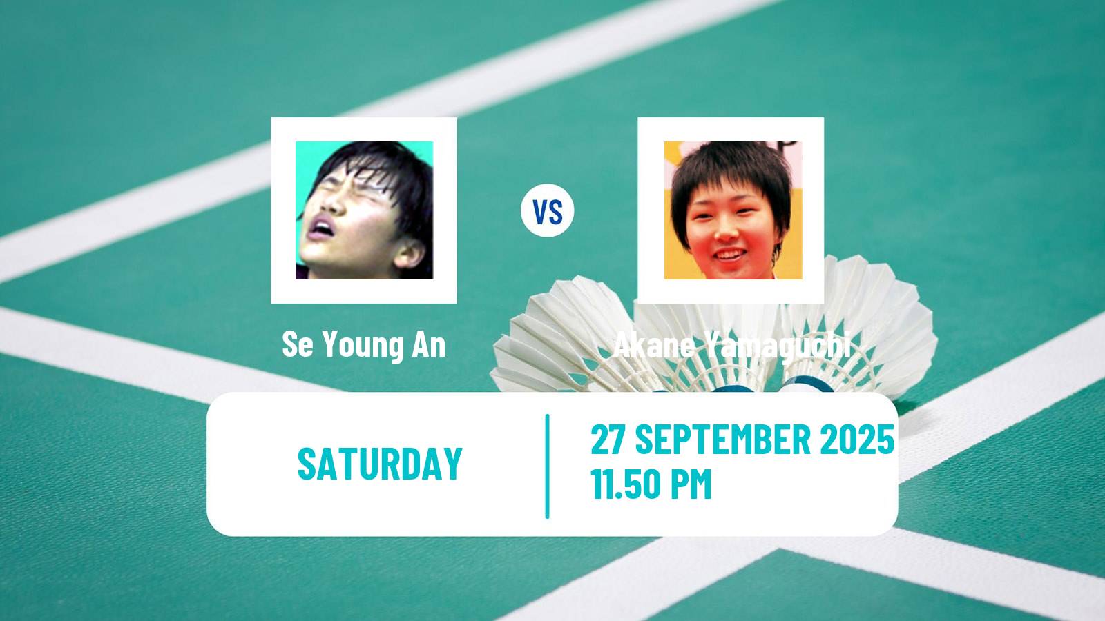 Badminton BWF World Tour Korea Open Women Se Young An - Akane Yamaguchi
