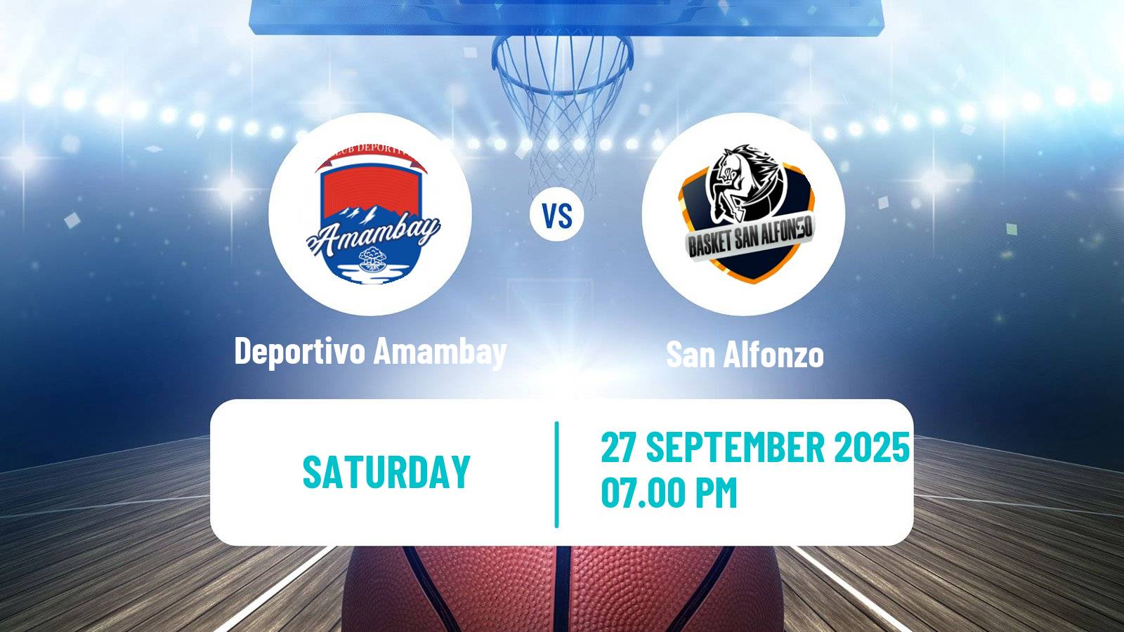 Basketball Paraguayan LNB Basketball Deportivo Amambay - San Alfonzo