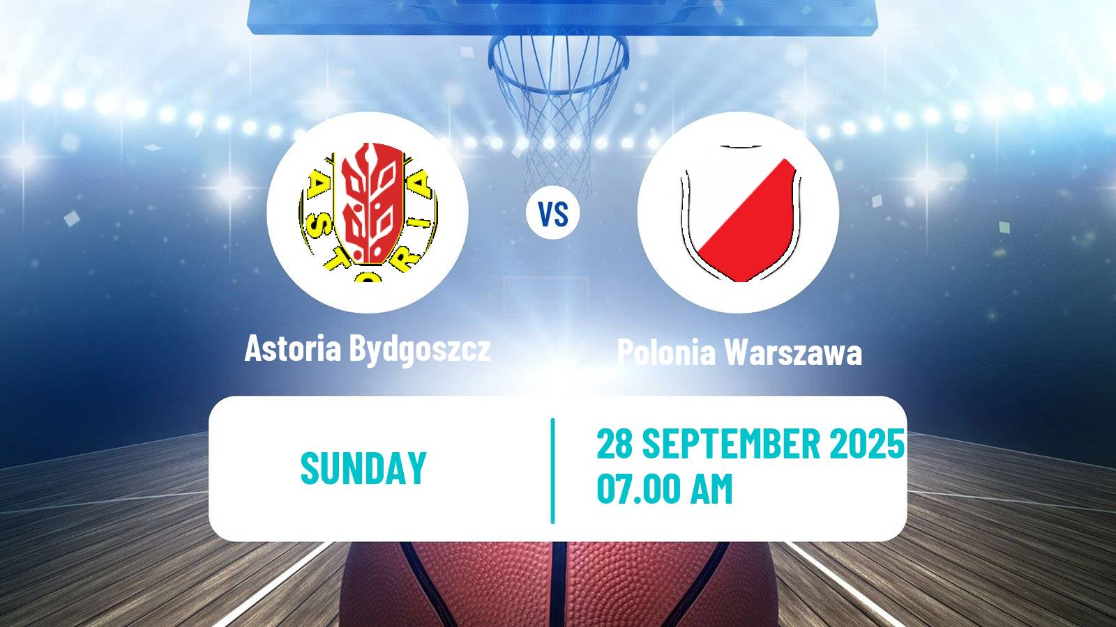 Basketball Polish 1 Liga Basketball Astoria Bydgoszcz - Polonia Warszawa