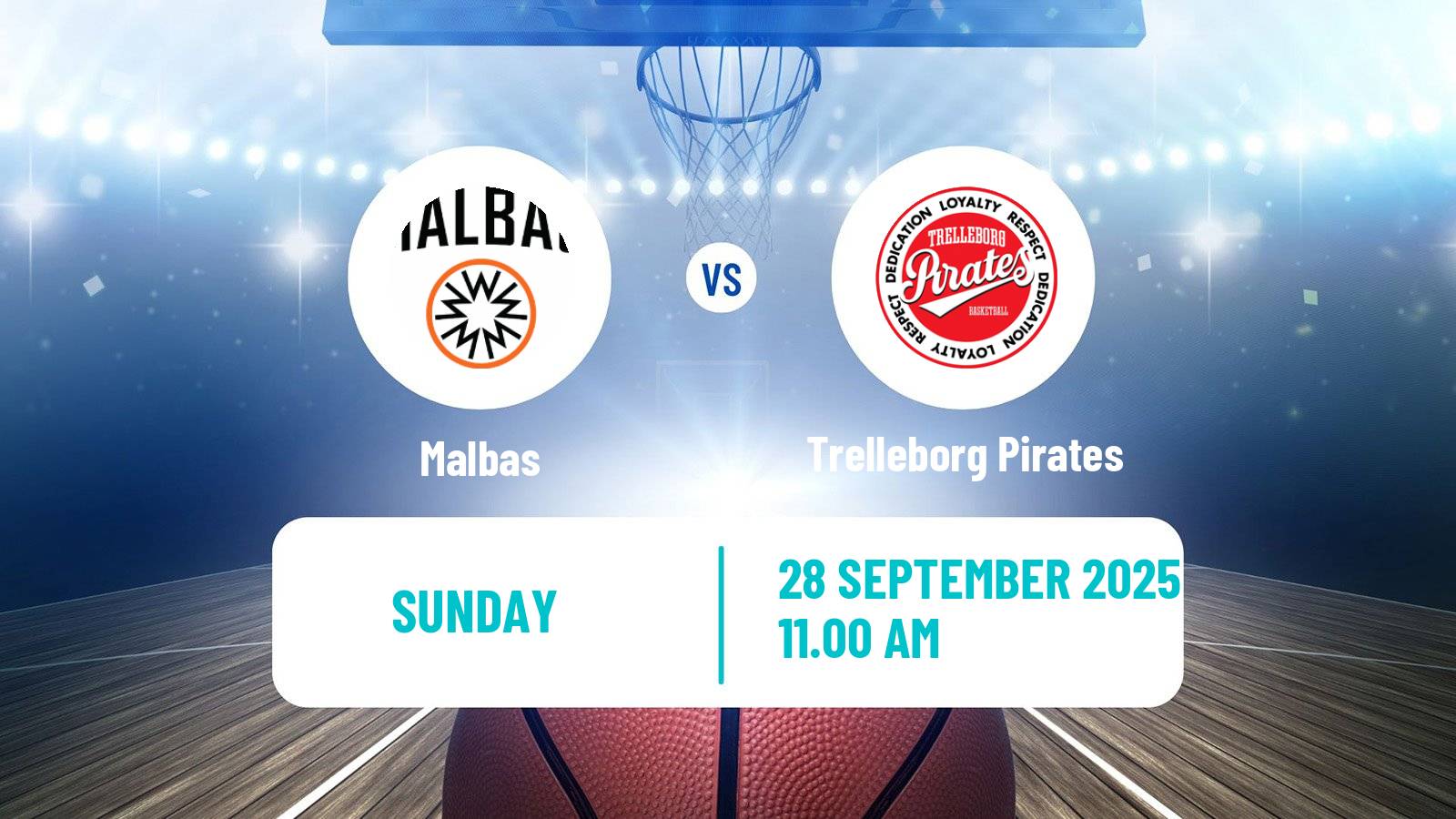 Basketball Swedish Superettan Basketball Malbas - Trelleborg Pirates