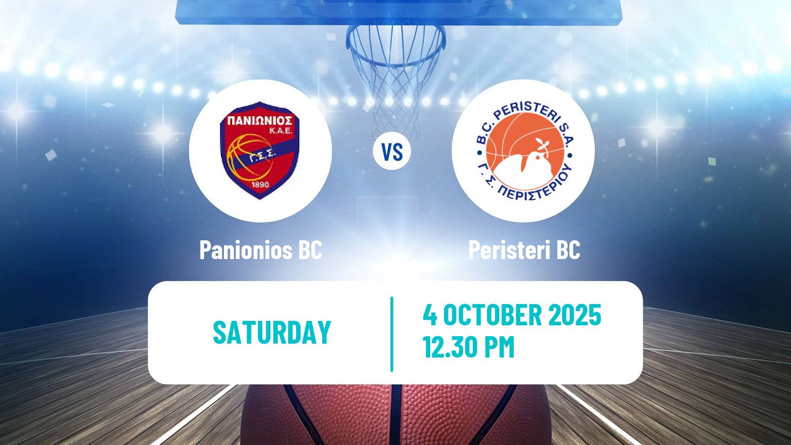 Basketball Greek Basket League A1 Panionios - Peristeri BC
