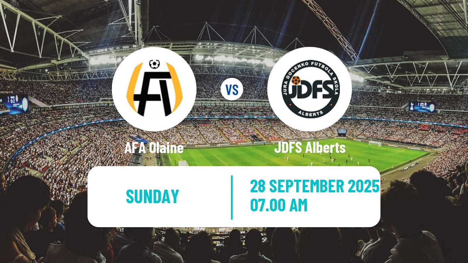 Soccer Latvian 1 Liga Olaine - JDFS Alberts