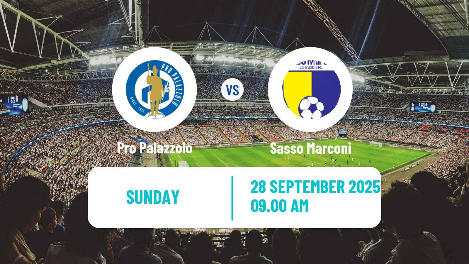 Soccer Italian Serie D - Group D Pro Palazzolo - Sasso Marconi