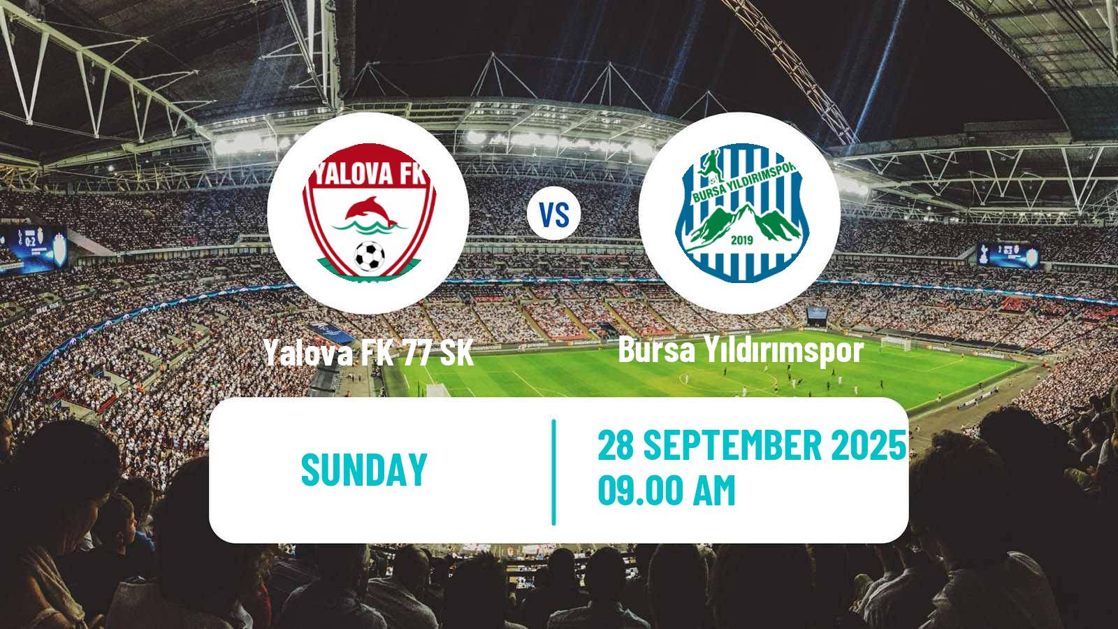 Soccer Turkish 3 Lig Group 1 Yalova FK 77 SK - Bursa Yıldırımspor