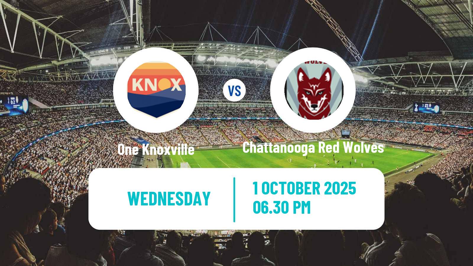 Soccer USL League One One Knoxville - Chattanooga Red Wolves