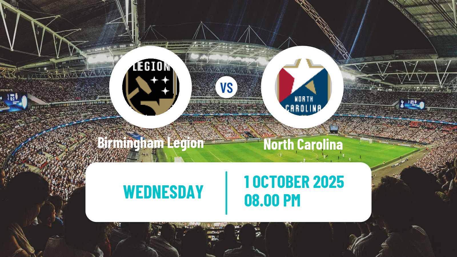 Soccer USL Championship Birmingham Legion - North Carolina