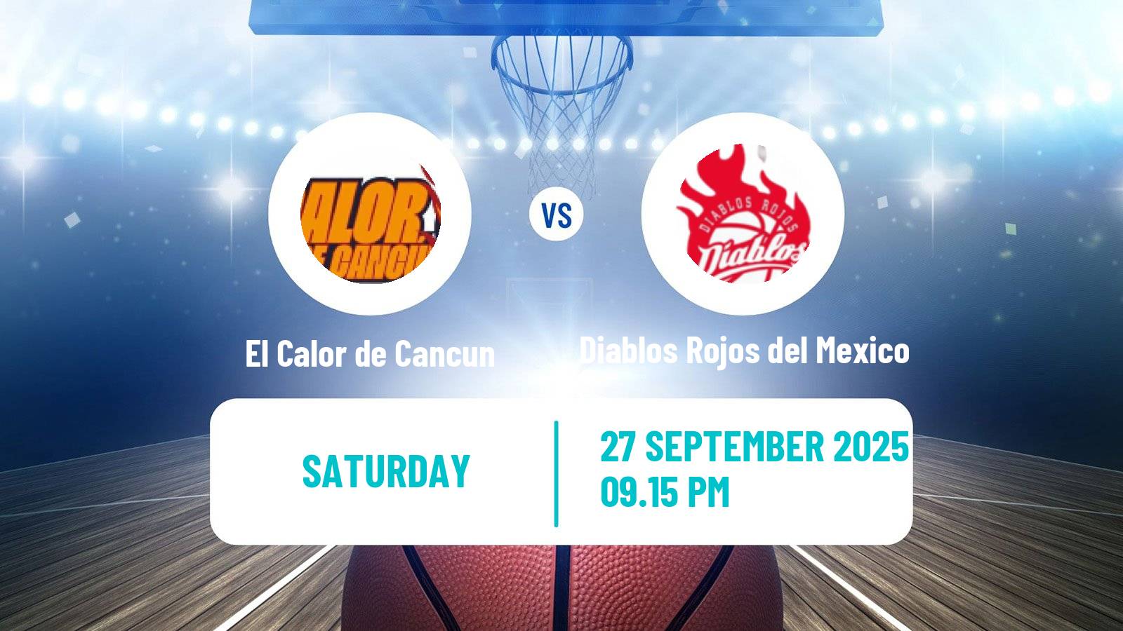 Basketball Mexican LNBP El Calor de Cancun - Diablos Rojos del Mexico