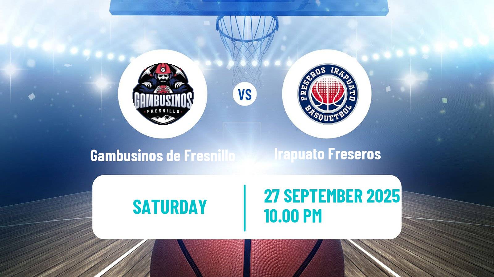 Basketball Mexican LNBP Gambusinos de Fresnillo - Irapuato Freseros