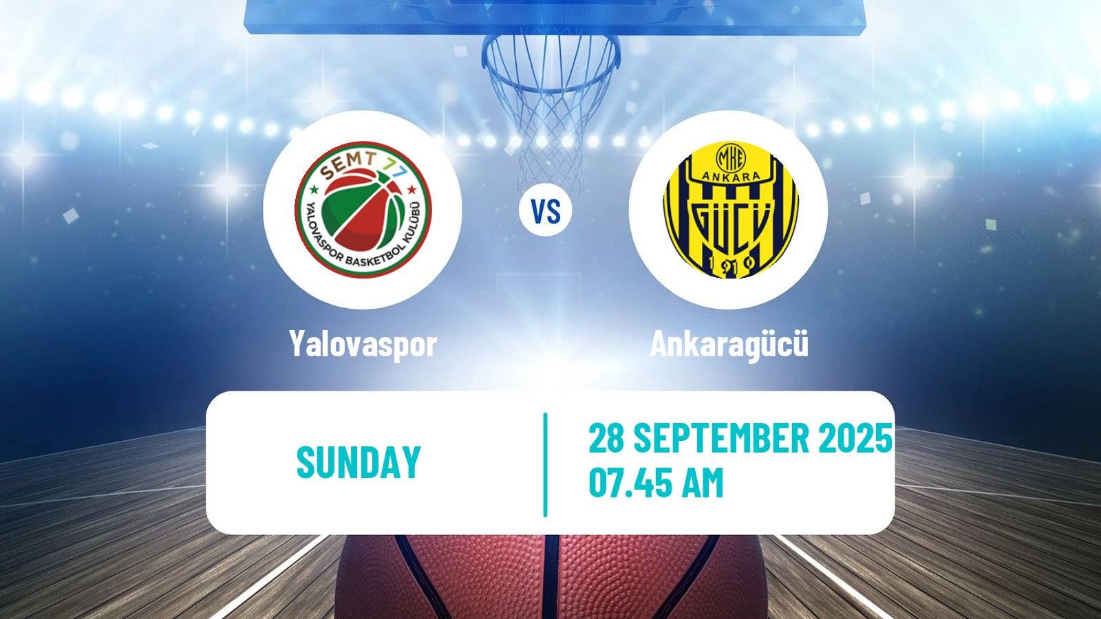 Basketball Turkish TBL Yalovaspor - Ankaragücü
