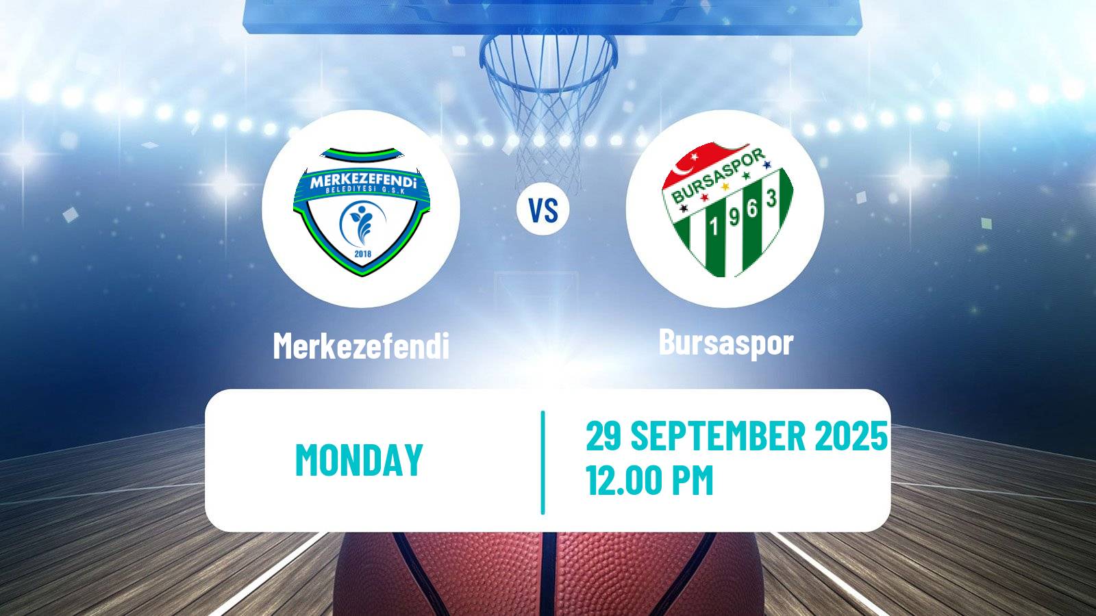 Basketball Turkish Basketball Super Ligi Merkezefendi - Bursaspor