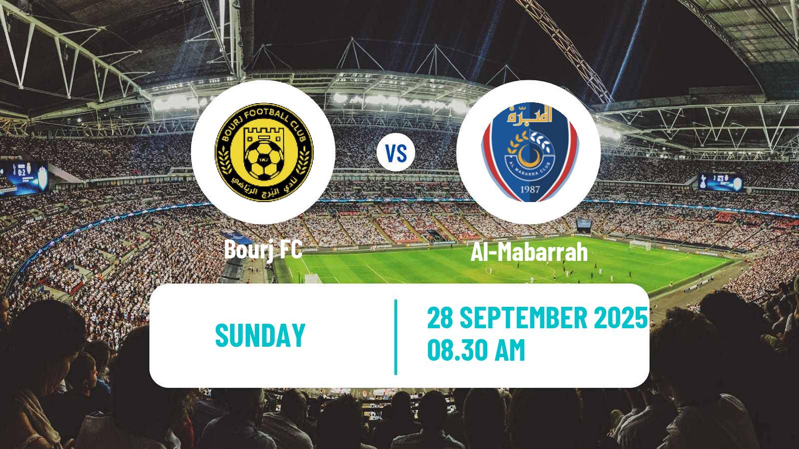 Soccer Lebanese Premier League Bourj - Al-Mabarrah