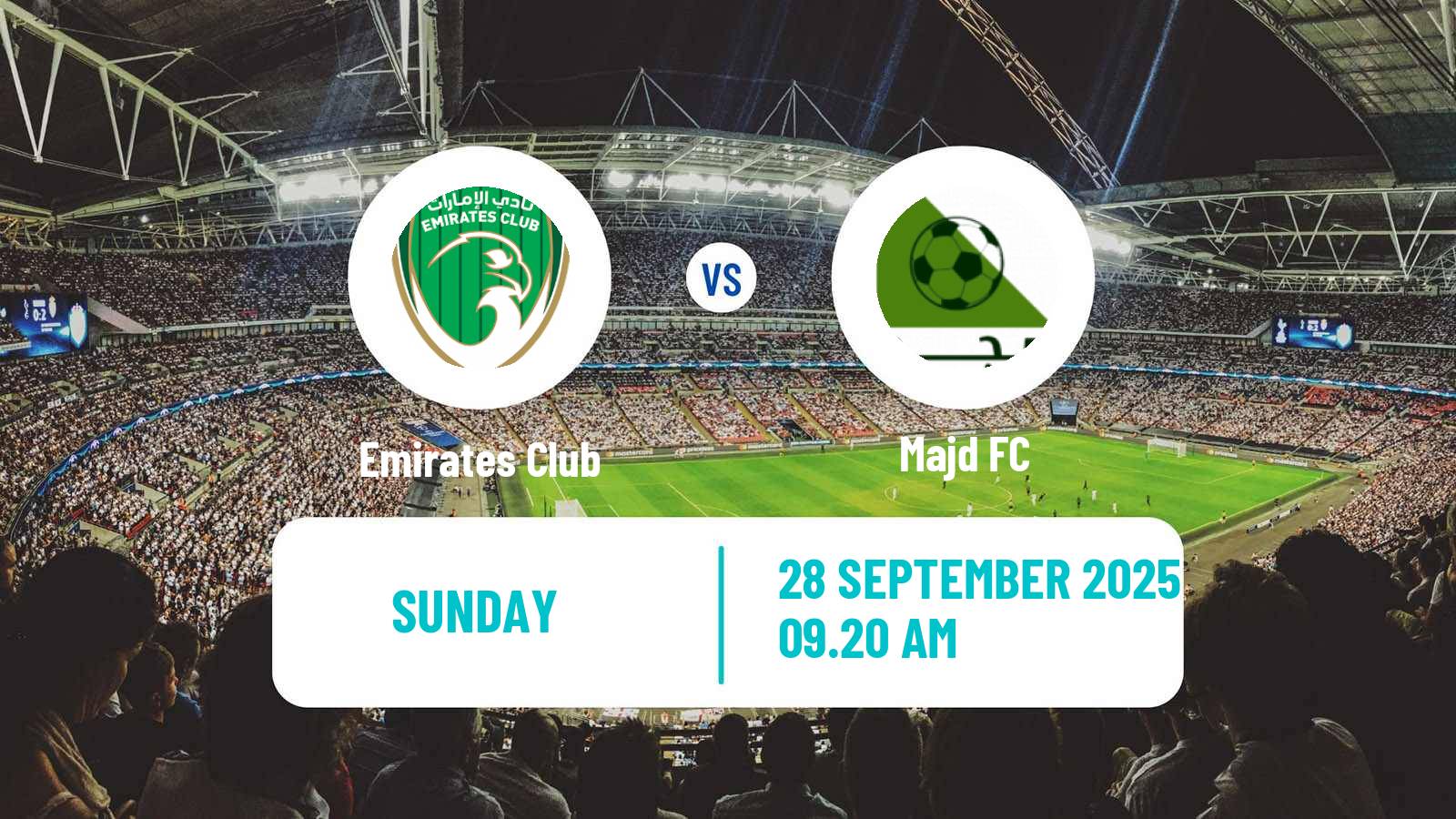 Soccer UAE Division 1 Emirates Club - Majd