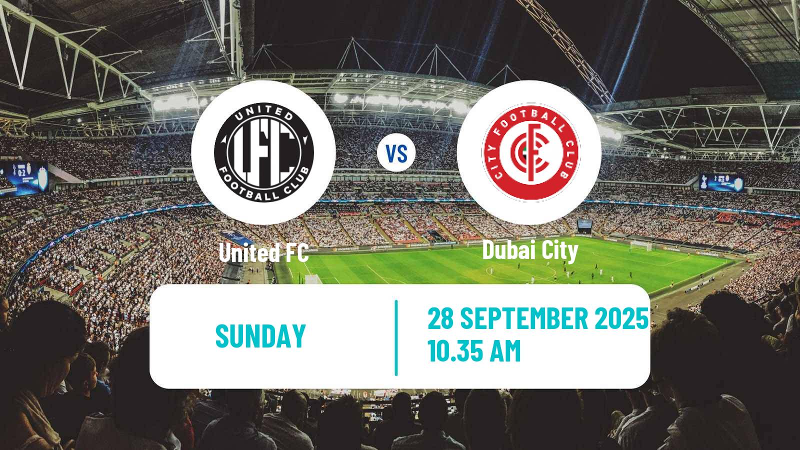 Soccer UAE Division 1 United FC - Dubai City