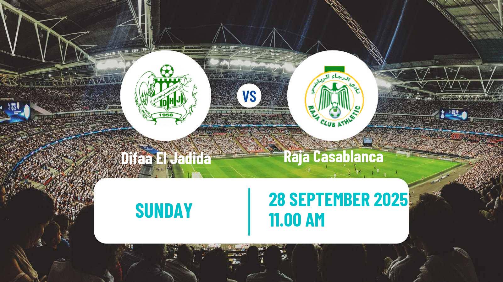 Soccer Moroccan Botola Difaa El Jadida - Raja Casablanca