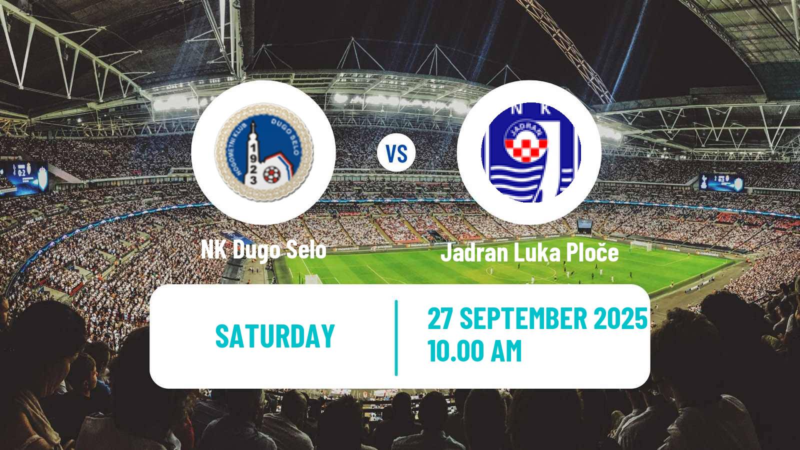 Soccer Croatian Druga NL Dugo Selo - Jadran Luka Ploče