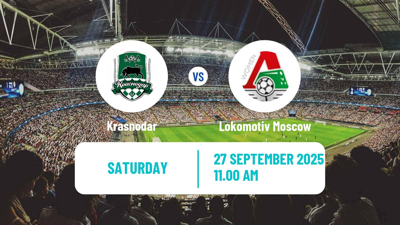 Soccer Russian Supreme Division Women Krasnodar - Lokomotiv Moscow