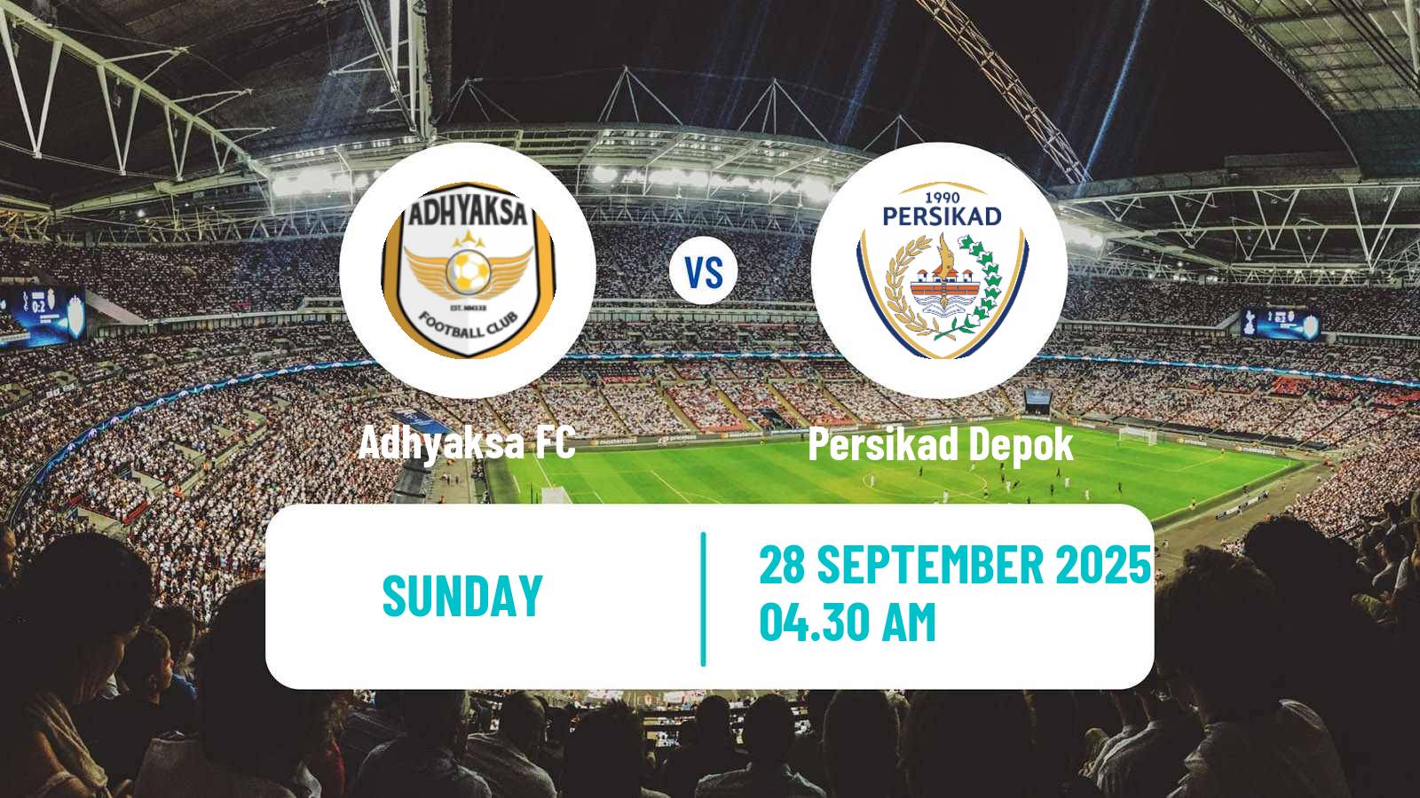 Soccer Indonesian Liga 2 Adhyaksa - Persikad Depok