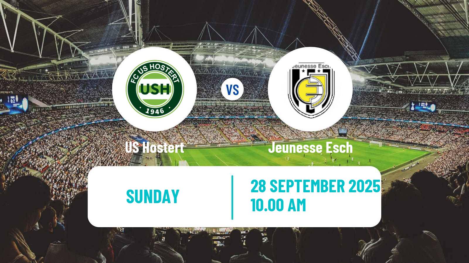 Soccer Luxembourg National Division Hostert - Jeunesse Esch