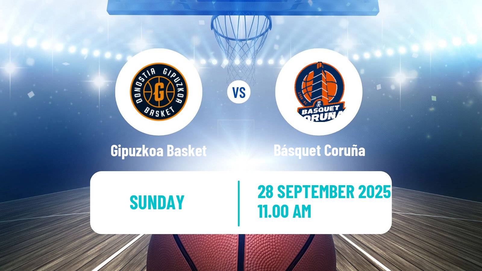 Basketball Spanish LEB Oro Gipuzkoa Basket - Básquet Coruña