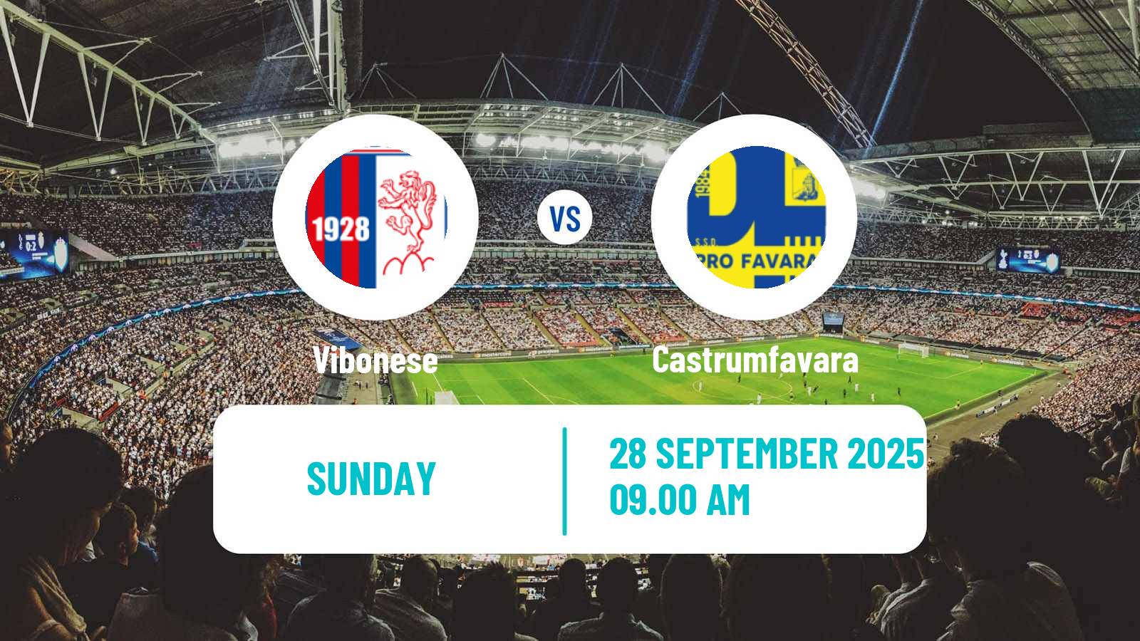 Soccer Italian Serie D - Group I Vibonese - Castrumfavara