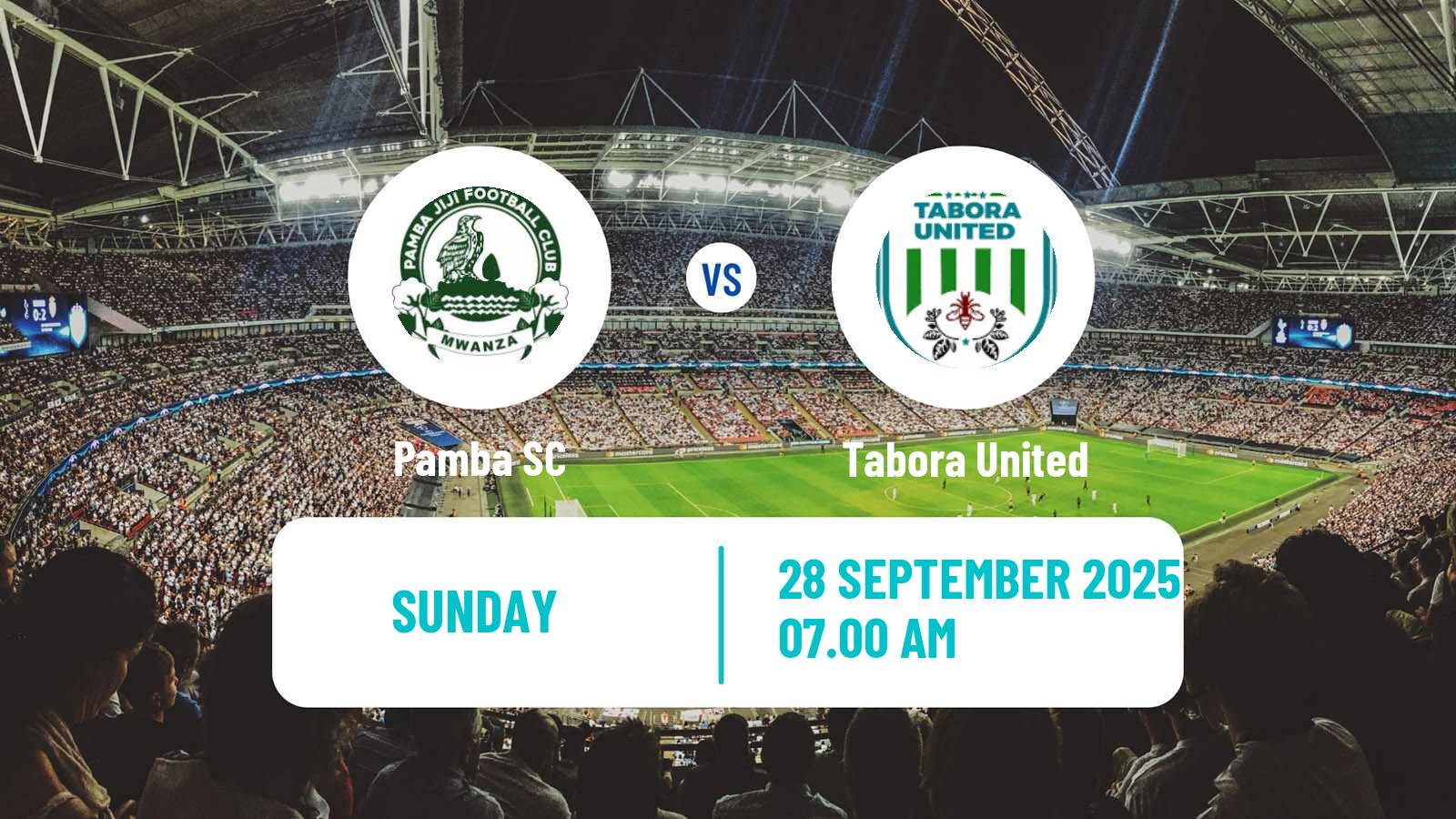 Soccer Tanzanian Premier League Pamba - Tabora United