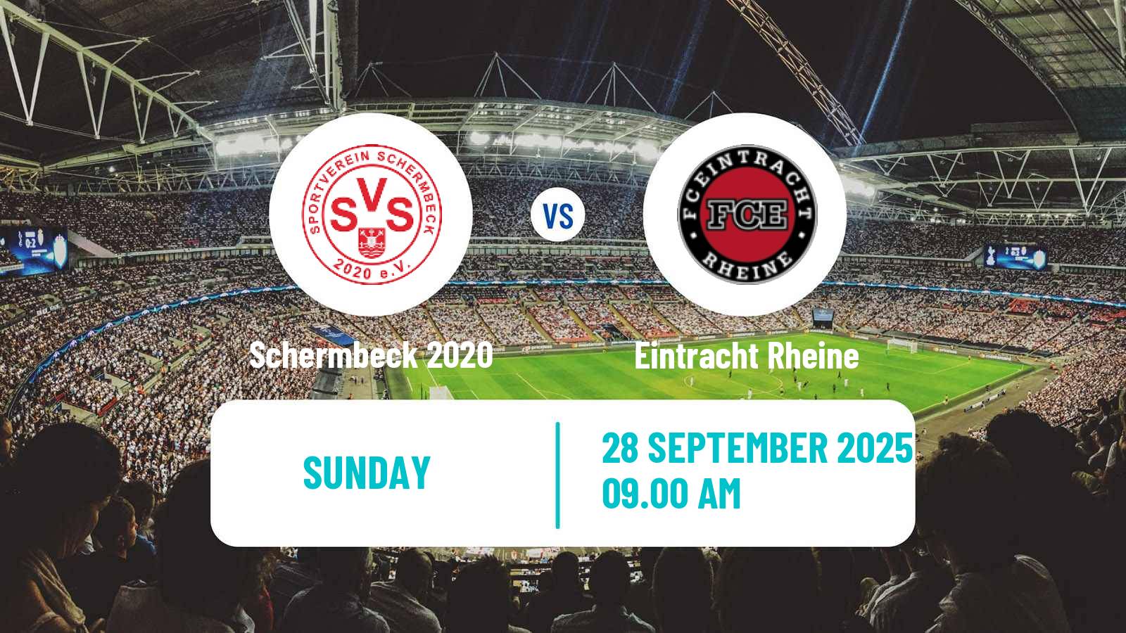 Soccer German Oberliga Westfalen Schermbeck 2020 - Eintracht Rheine