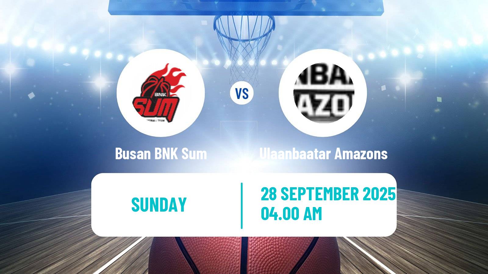 Basketball WBL Asia Women Busan BNK Sum - Ulaanbaatar Amazons
