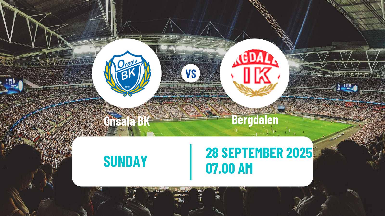 Soccer Swedish Division 2 - Västra Götaland Onsala - Bergdalen