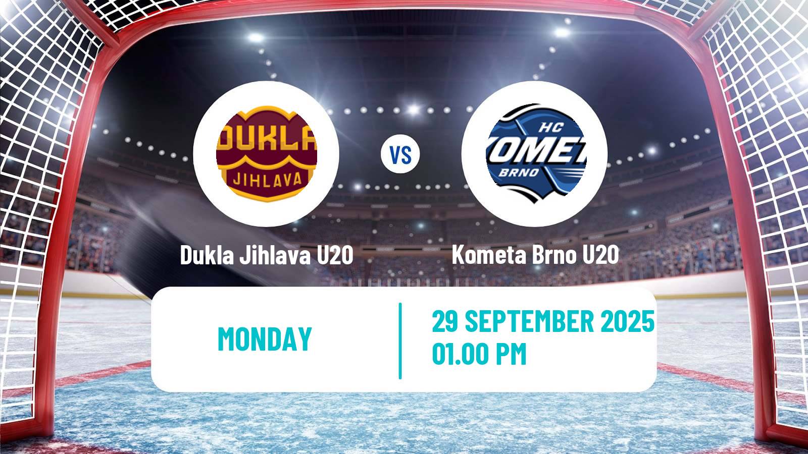 Hockey Czech ELJ Dukla Jihlava U20 - Kometa Brno U20