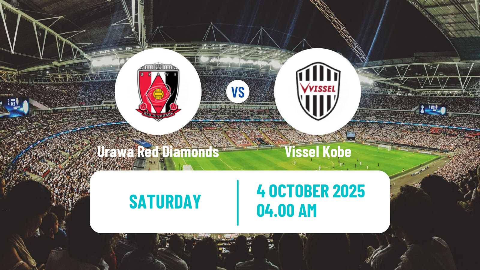 Soccer Japan J1 League Urawa Red Diamonds - Vissel Kobe