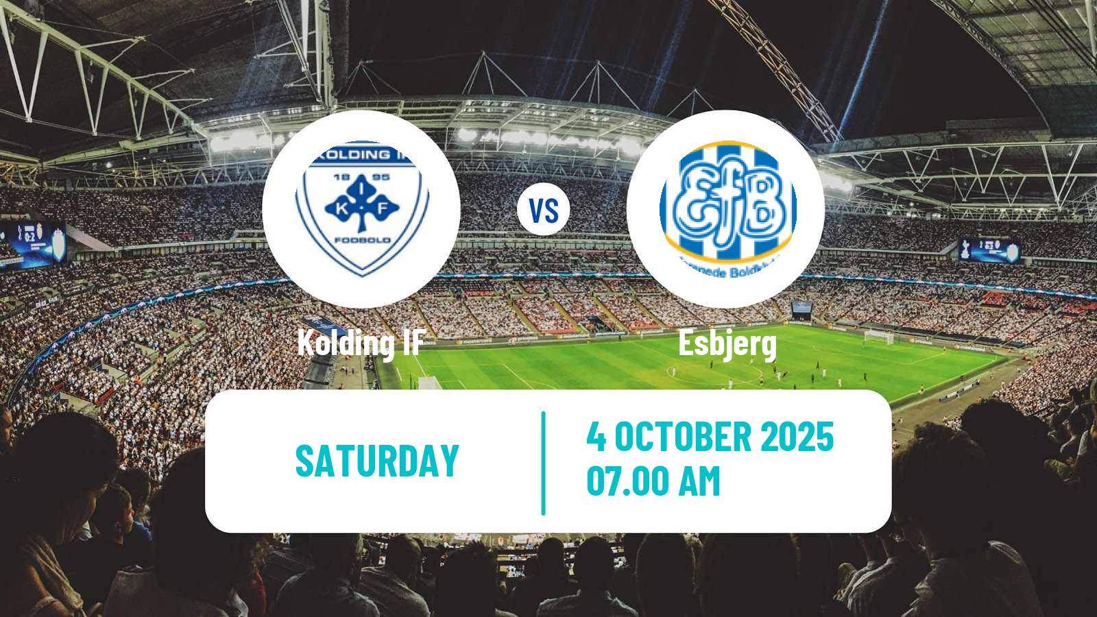 Soccer Danish 1 Division Kolding IF - Esbjerg