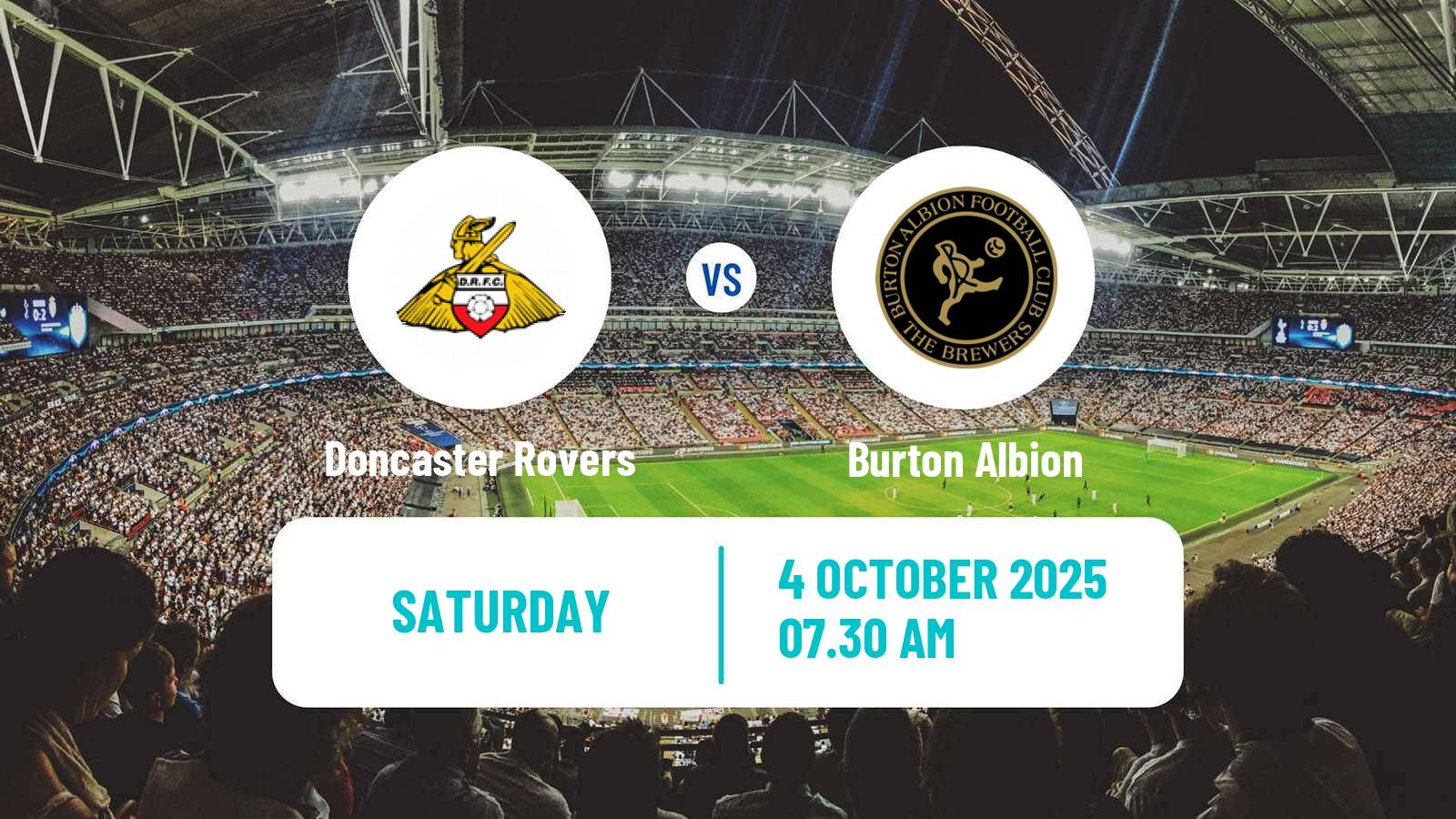 Soccer English League One Doncaster Rovers - Burton Albion