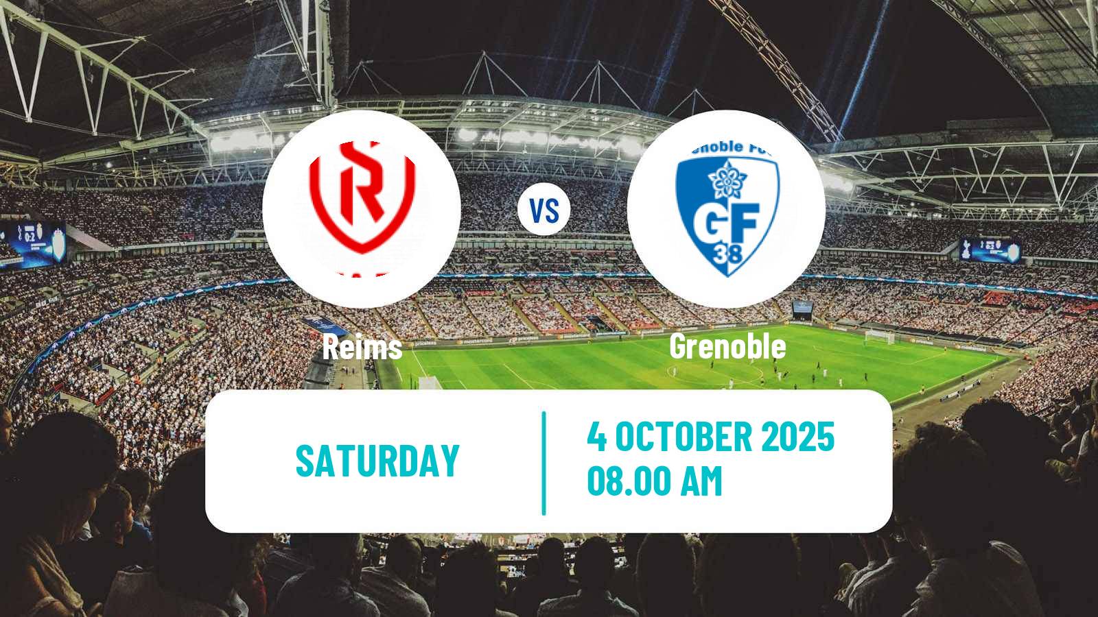 Soccer French Ligue 2 Reims - Grenoble