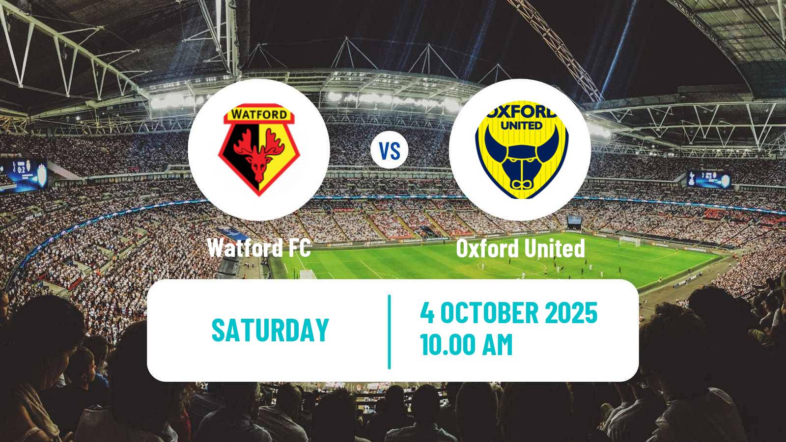 Soccer English League Championship Watford - Oxford United