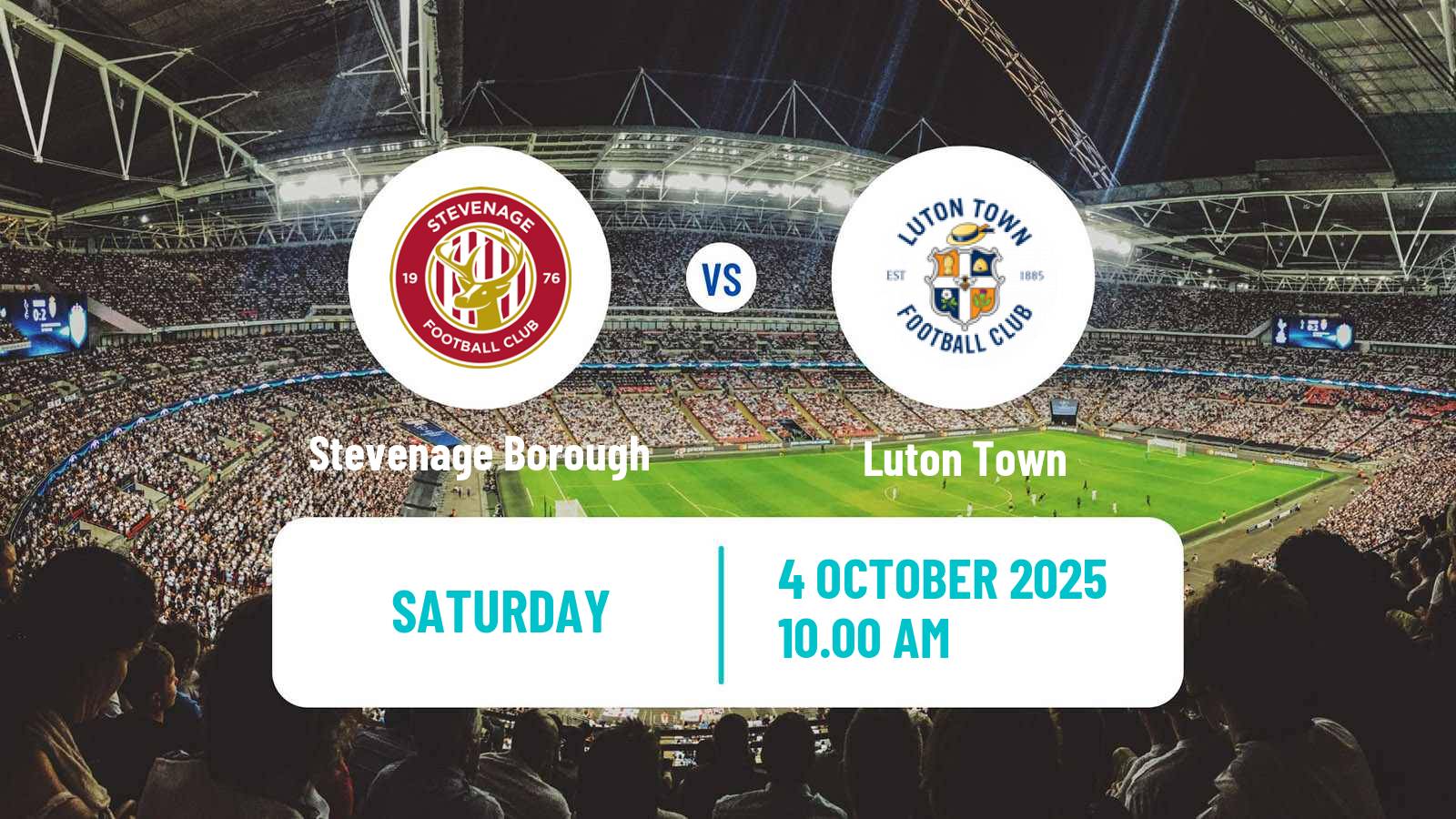 Soccer English League One Stevenage Borough - Luton Town