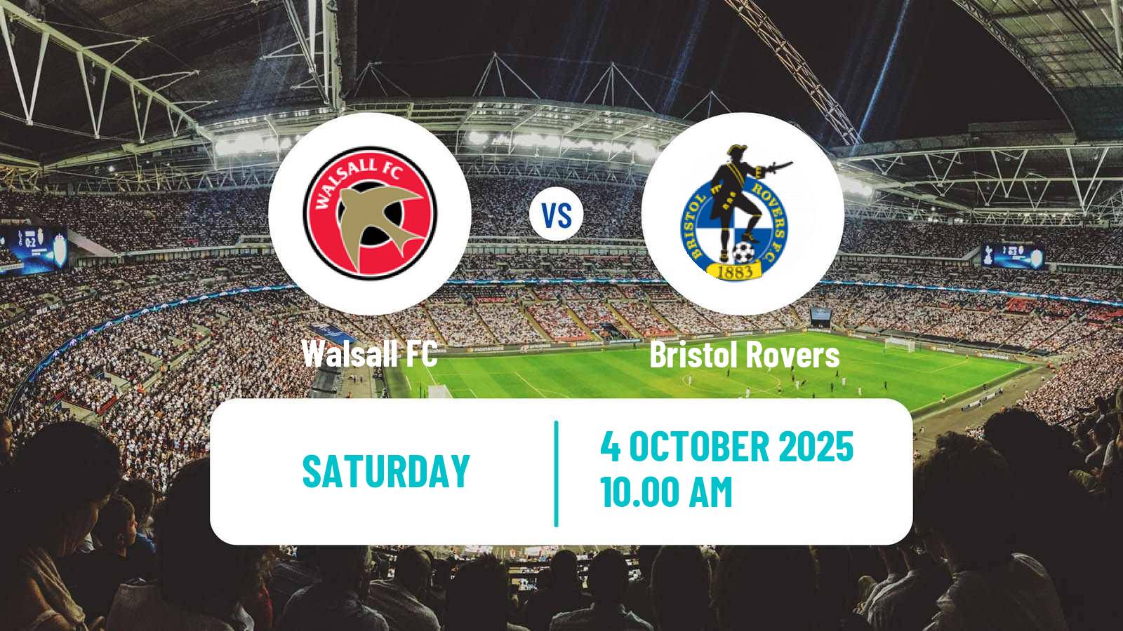 Soccer English League Two Walsall - Bristol Rovers