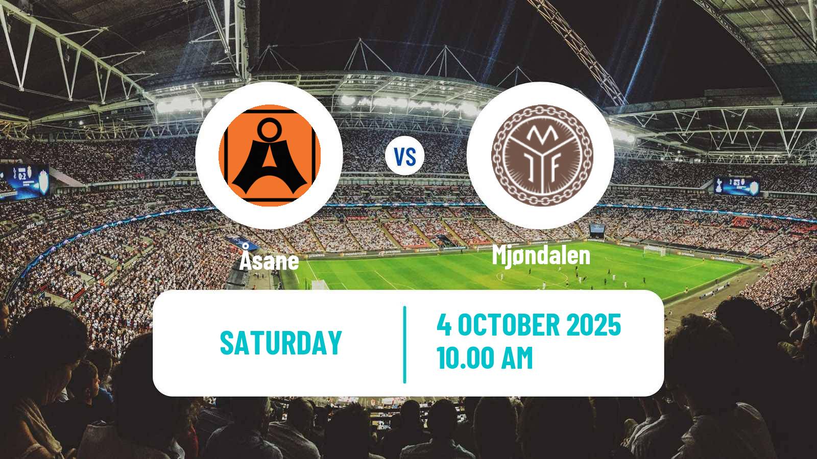 Soccer Norwegian Adeccoligaen Åsane - Mjøndalen