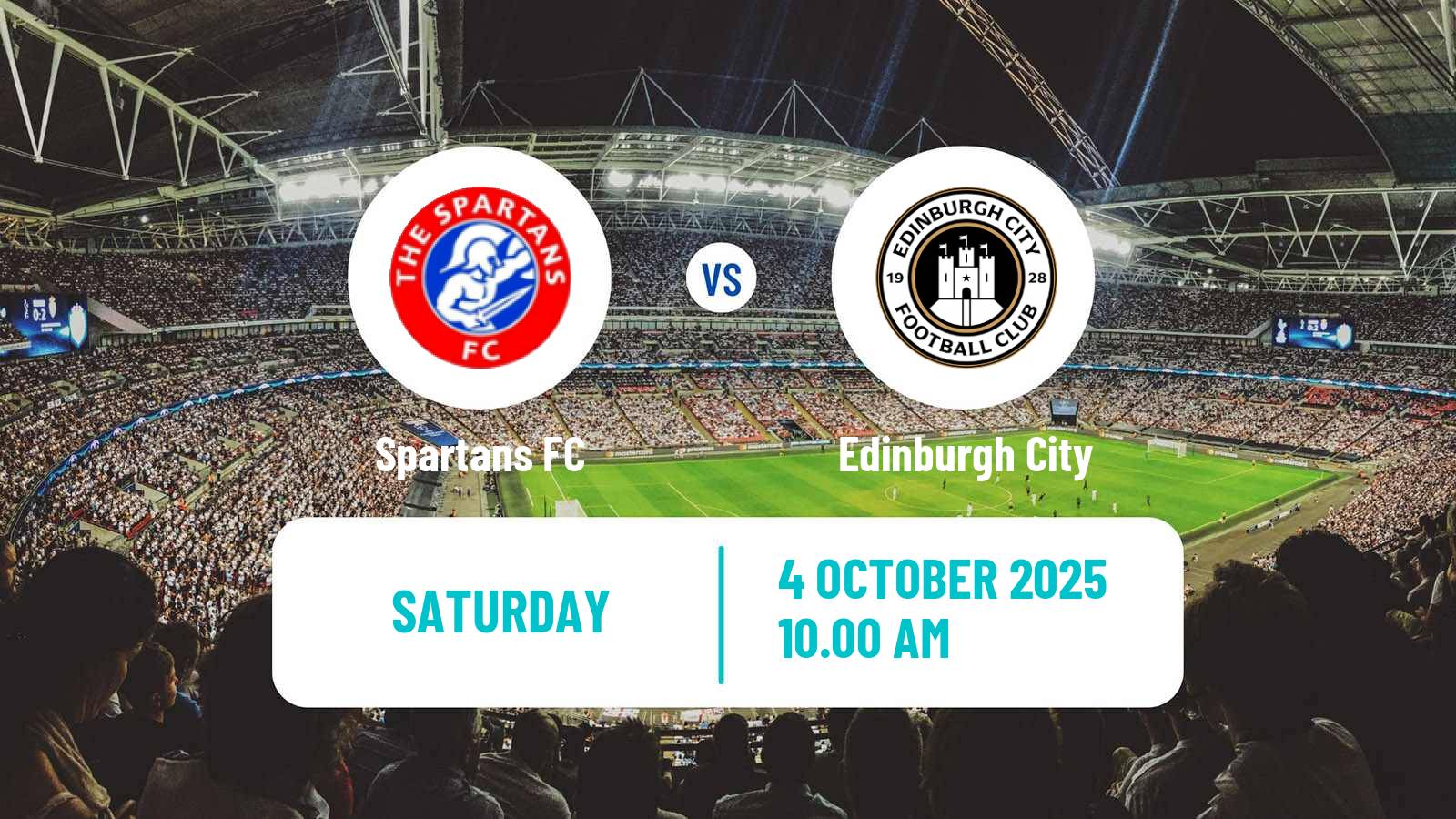 Soccer Scottish League Two Spartans - Edinburgh City
