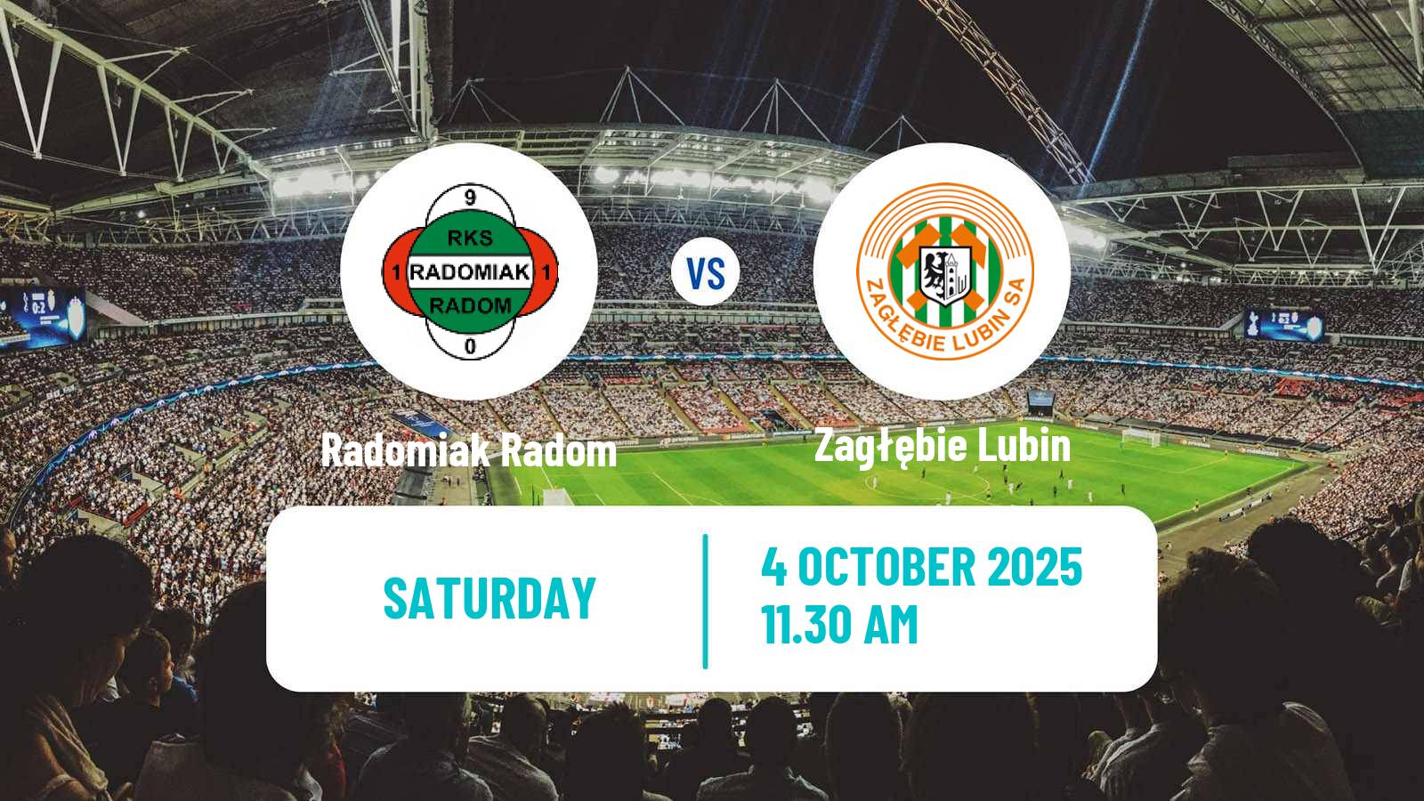 Soccer Polish Ekstraklasa Radomiak Radom - Zagłębie Lubin
