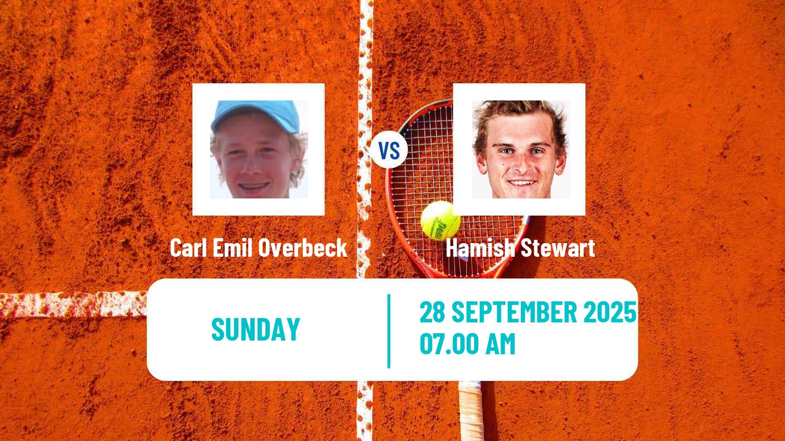 Tennis Mouilleron Le Captif Challenger Men 2025 Carl Emil Overbeck - Hamish Stewart