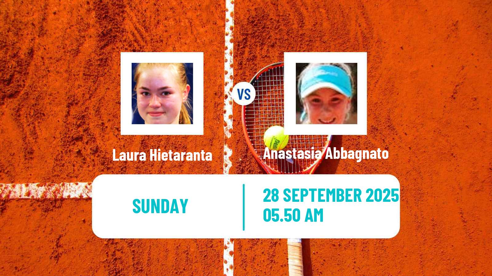 Tennis Rende Challenger Women Laura Hietaranta - Anastasia Abbagnato
