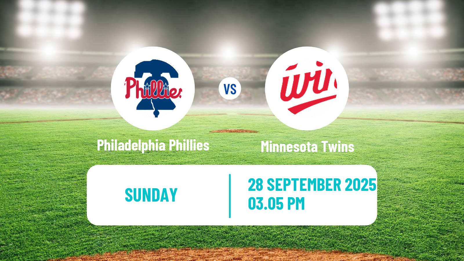 Baseball MLB Philadelphia Phillies - Minnesota Twins